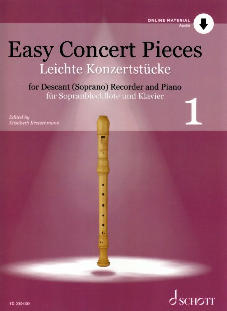 Noten Leichte Konzertstücke Easy concert pieces 1 ED 23043D Blockflöte_00054994_