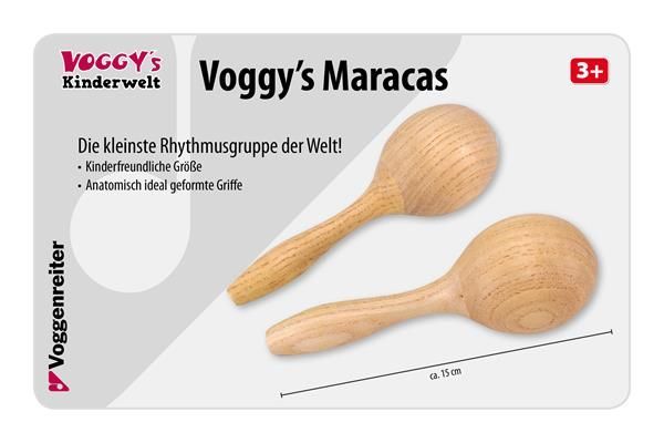 Voggy´s Maracas schön klingende Holzmaracas ab 3 Jahren Voggenreiter 0785-7_00030467_