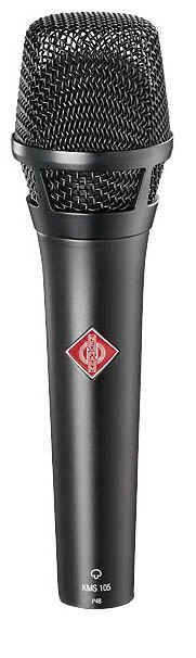 Neumann KMS 105 Bk Gesangsmikrofon, Kondensatormikrofonon, Superniere, black