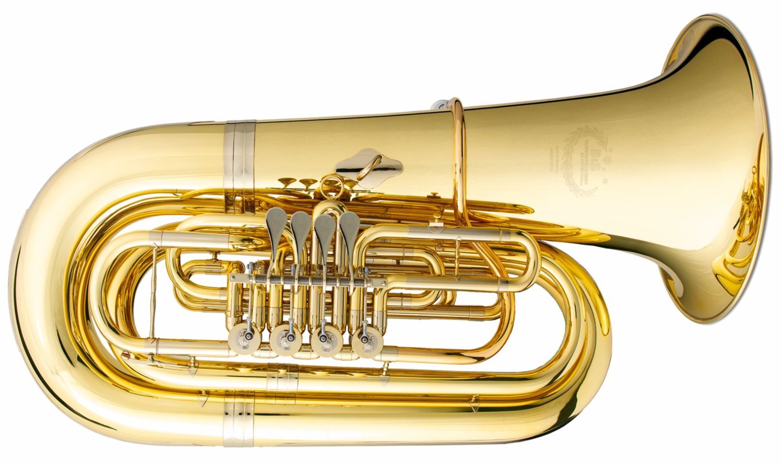 B&S GR-51-1-0 GB Bb-Tuba, Bohrung 19,00-20,00mm, 4 Ventile, Etui + Zubehör GR51L