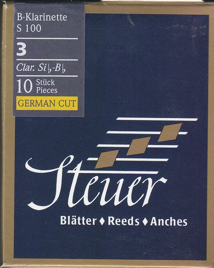 Steuer Blatt S-100 B-Klarinette deutsch 3,0 Blue Line  