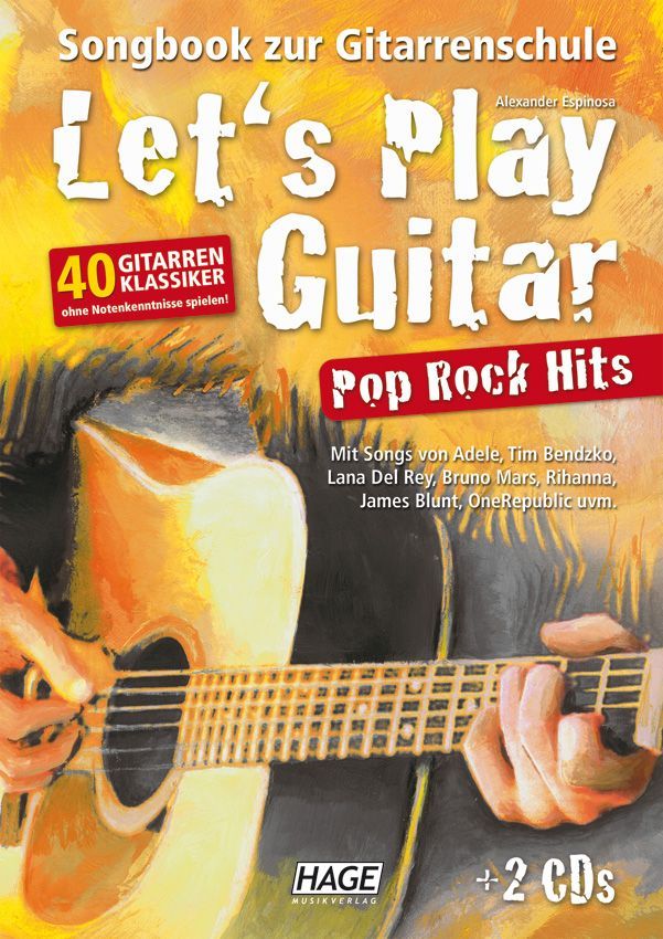 Noten Let's Play Guitar Pop Rock Hits incl. 2 CDs EH 3851 Lets