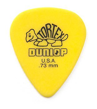Jim Dunlop Tortex Standard Pick 0,73 mm Yellow Plektrum für Gitarre