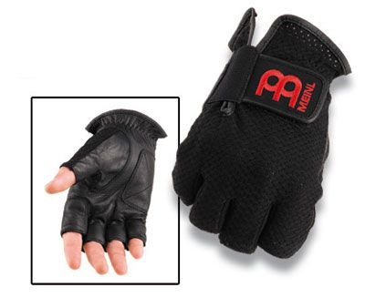 Meinl MDGFL-XL Drummer Gloves Größe XL, ohne Finger Schlagzeughandschuhe, Leder 