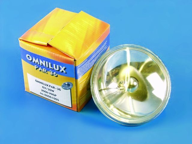 OMNILUX 6,4 V/30W VNSP, G53, Glühbirne für Lampe PAR-36 OMNILUX 6,4 V/30W VNSP, G53, Glühbirne für Lampe PAR-36