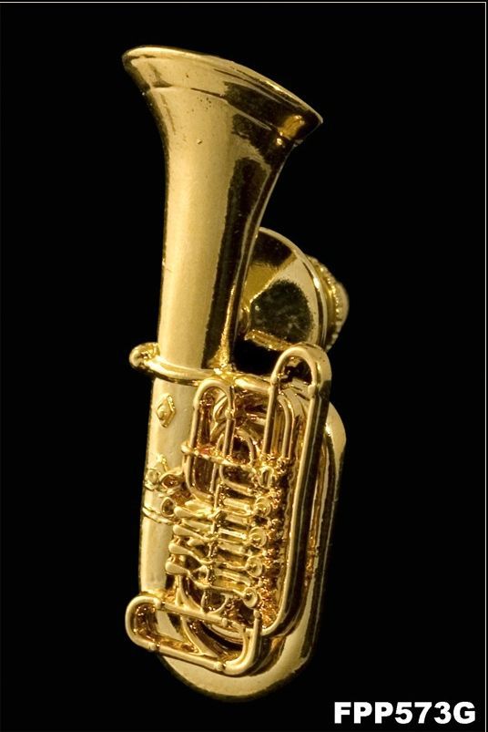 Anstecker Tuba (Miraphone) FP-Schmuck #573 Musikergeschenke Musikerschmuck