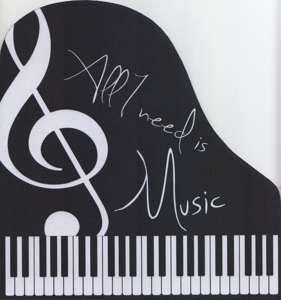 Mauspad Mousepad Klavier Flügel - ein ideales Geschenk für jeden Musiker