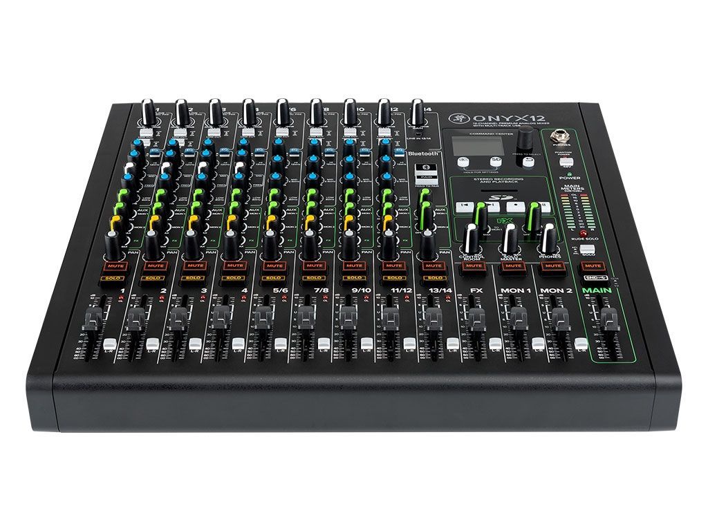 Mackie Onyx12 Mischpult 12-Kanal Mixer mit Mehrspuraufnahme über USB