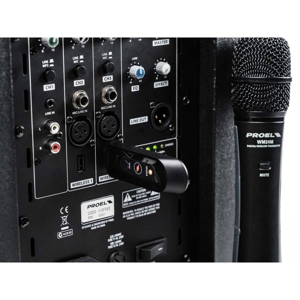 Proel U24H Vocal Wireless System Funkmikrofon mit Handsender
