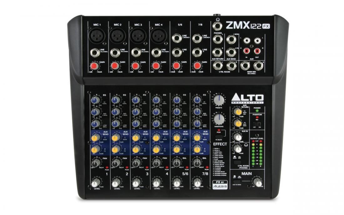 0816311010177 - ZMX122FX ZEPHYR Mixer 4 Mikrofoneingänge 2 Stereoinputs Effekt 48V EQ 0816311010177 - ZMX122FX ZEPHYR Mixer 4 Mikrofoneingänge 2 Stereoinputs Effekt 48V EQ