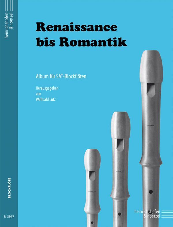 Noten Renaissance bis Romantik Willibald Lutz N 3977 Blockflöte / Recorder