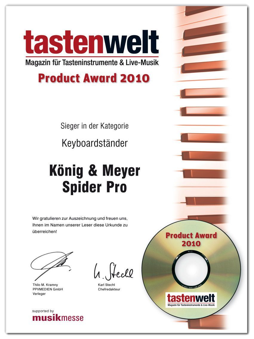 K&M Spider PRO schwarz 18860 Keyboardständer_00002283_