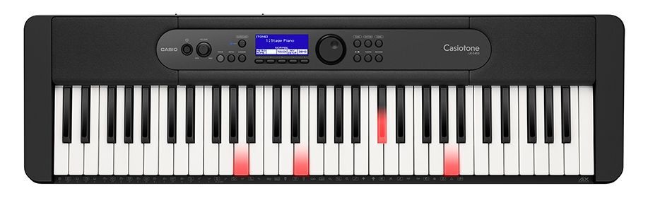 Casio LK-S450 Keyboard mit 61 Leuchttasten im Piano-Look und Lernfunktion