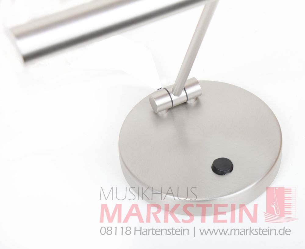 Jahn L4405 Halogen Platin/Nickel matt Klavierleuchte - incl Leuchtmittel 2x G4 -