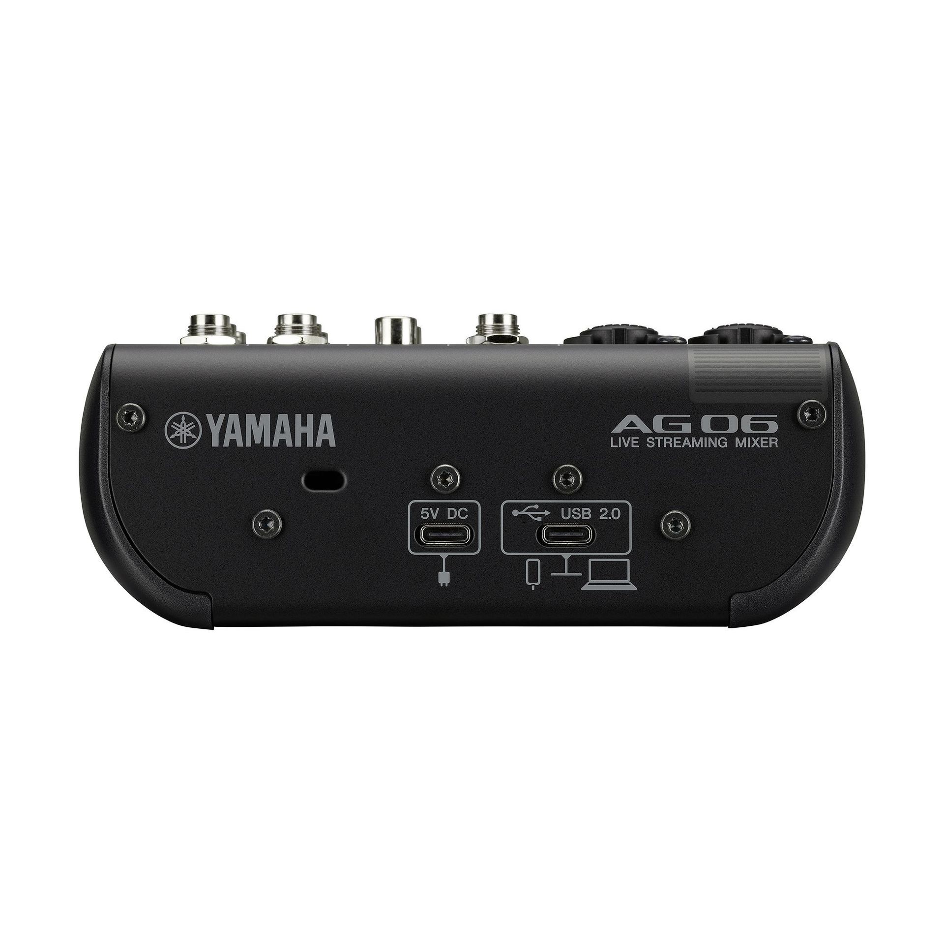 Yamaha AG06 MK2 BK Mixer mit internem USB 2.0 Audiointerface Farbe: schwarz