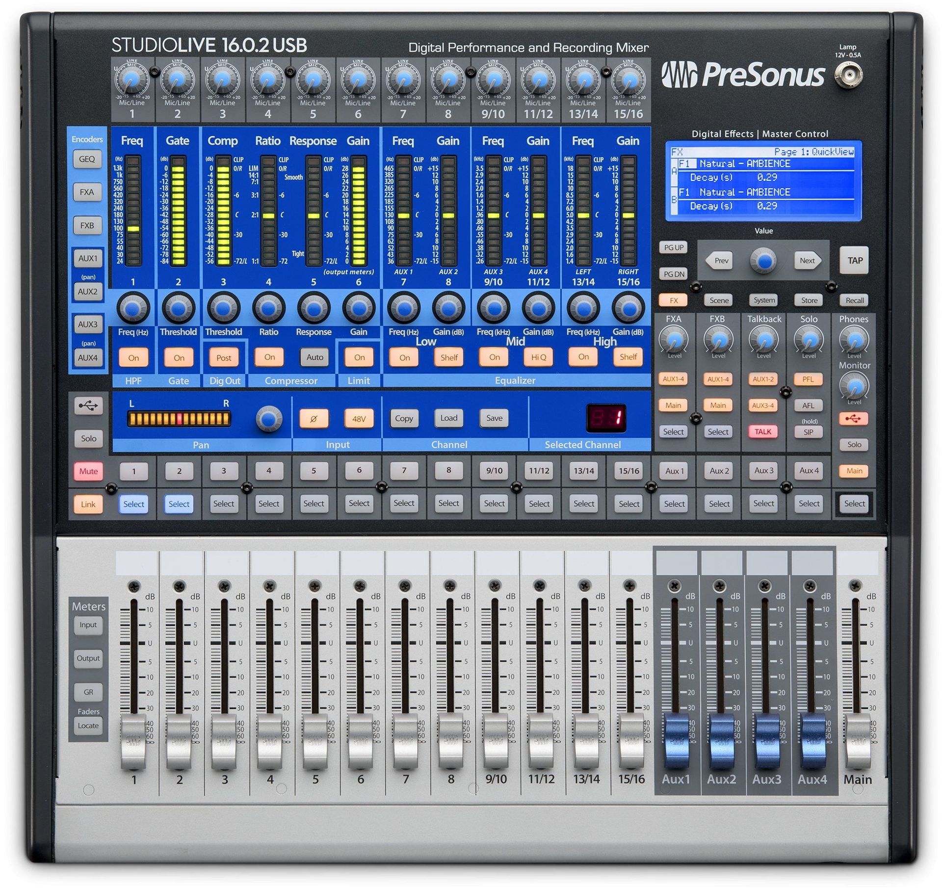 Presonus StudioLive 16.0.2 USB 16-Kanal Digitalmixer mit Audiointerface