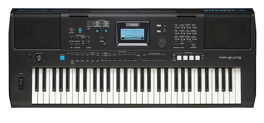 Yamaha PSR-E473 Keyboard mit 820 Klangfarben und Begleitautomatik, E473 