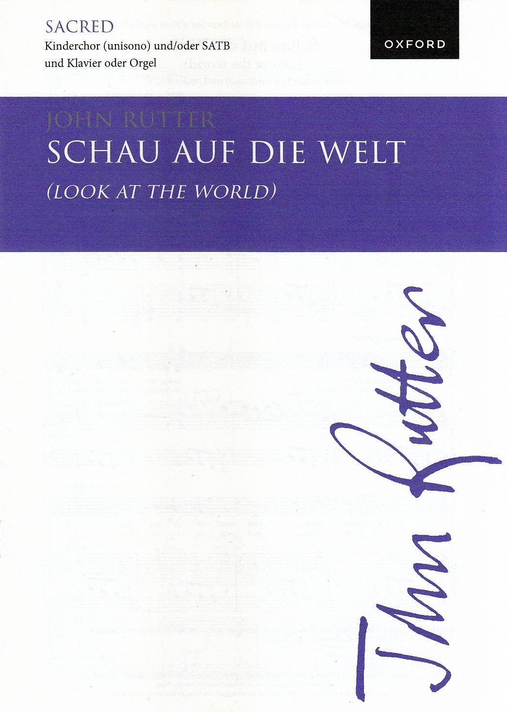 Noten Schau auf die Welt John Rutter für Kinderchor (unisono) und/oder SATB_00053572_