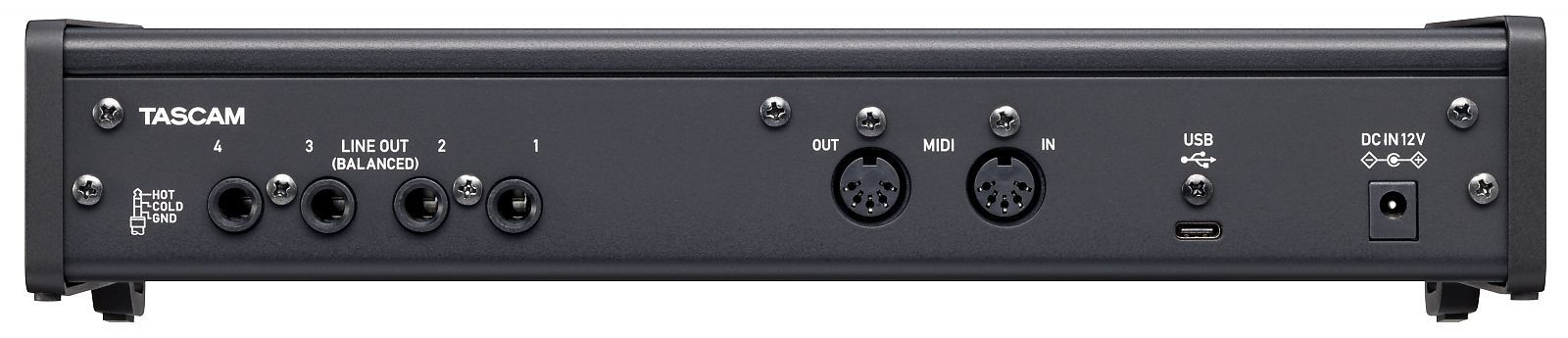 Tascam US-4x4HR USB Audio Interface 4-Kanal mit 4 Mikrofon-/Line-Eingängen_00049591_