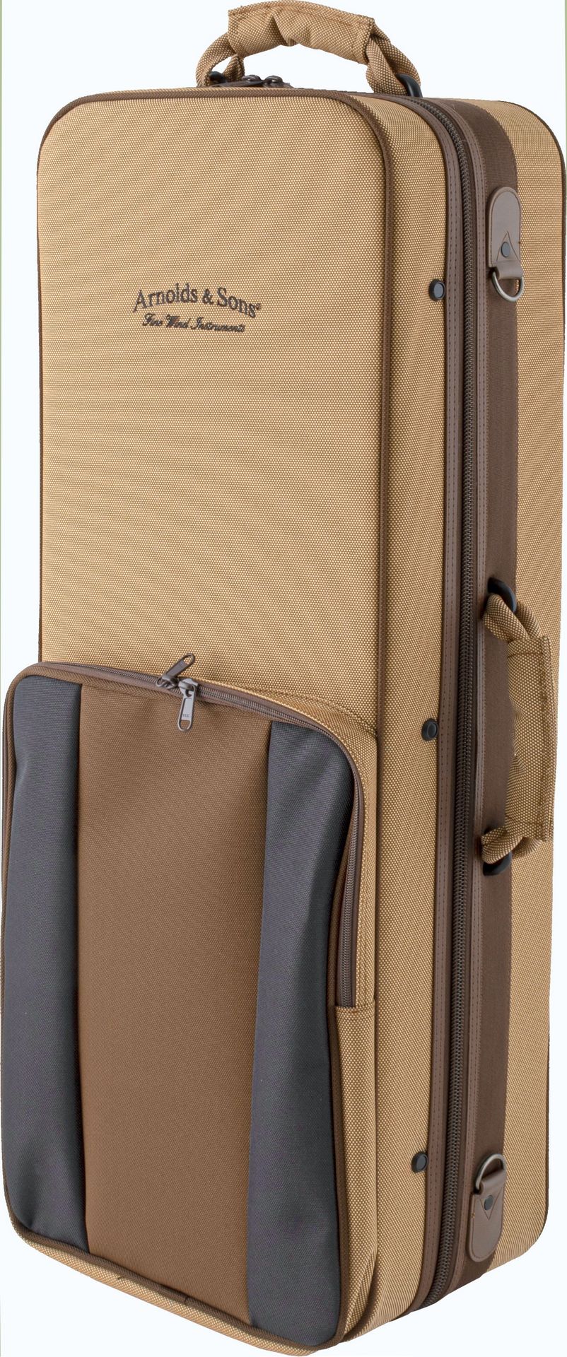 Koffer-Etui Tenorsaxophon "Retro" Rechteckform mit Rucksackgurten_00042706_