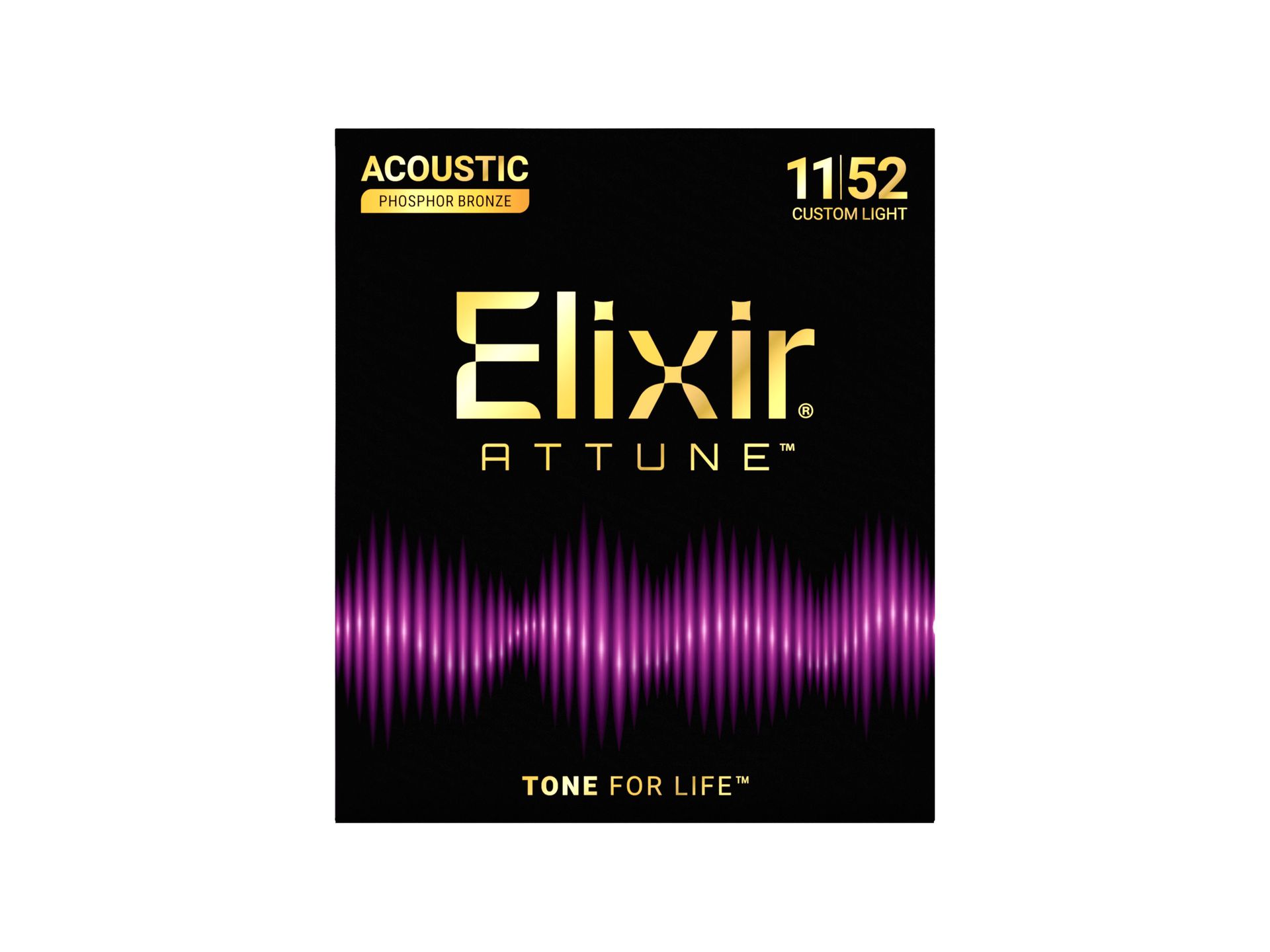 0733132210275 - Akustik-Saiten ATTUNE Phosphor Bronze 6-String 011-052