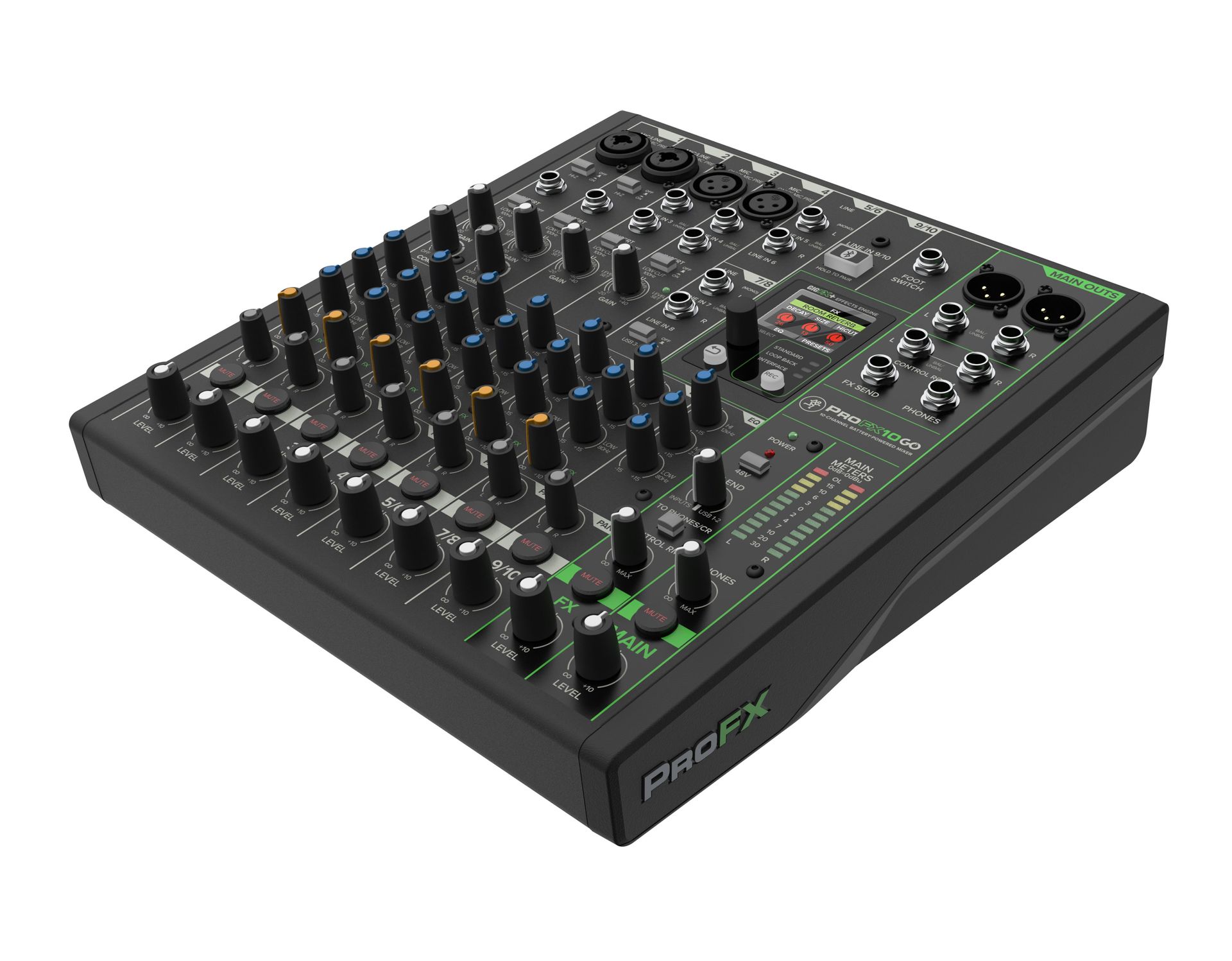 0810128262514 - ProFX10 GO akkubetriebener 10-Kanal Mixer mit Bluetooth