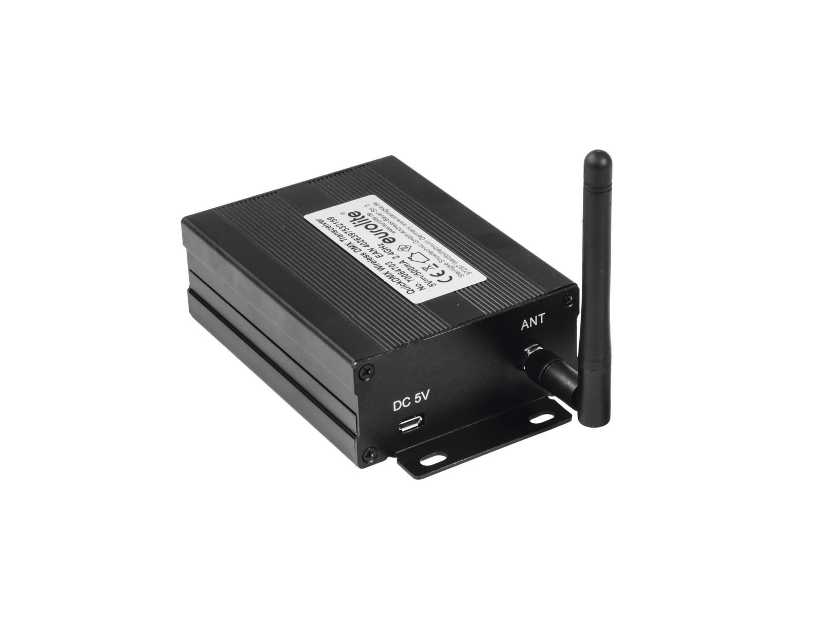 EUROLITE QuickDMX Funksender/Empfänger 2,4 GHz  für Lichtsteuerung