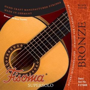 0610098189695 - Fisoma F2700B Bronze Black Nylonsaiten Satz Konzertgitarre Saiten Supersolo