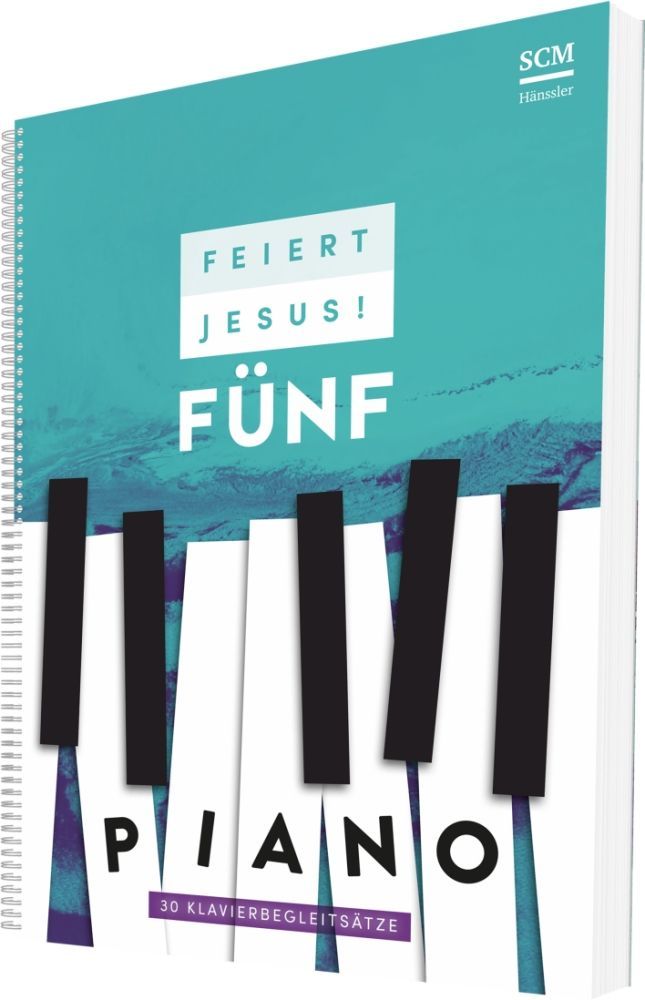 Noten Feiert Jesus! 5 Piano Liederbuch Hänssler 395988000 30 Klavierbegleitsätze
