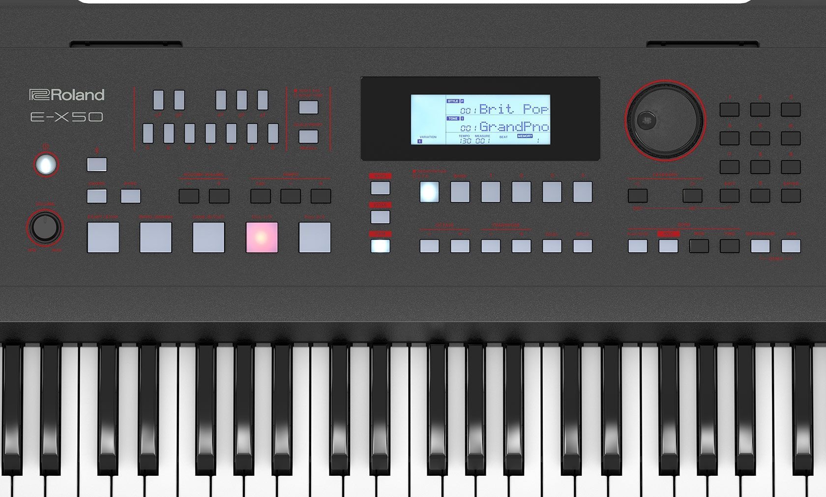 Roland E-X50 schwarz Arranger-Keyboard - 61 anschlagdynamischeTasten