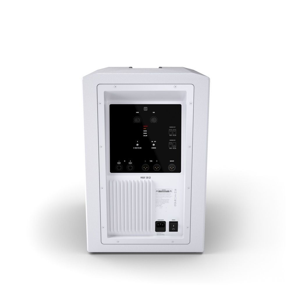 LD Systems Maui 28 G3 White Kompaktes Säulensystem mit Mixer und Bluetooth Weiß_00052998_