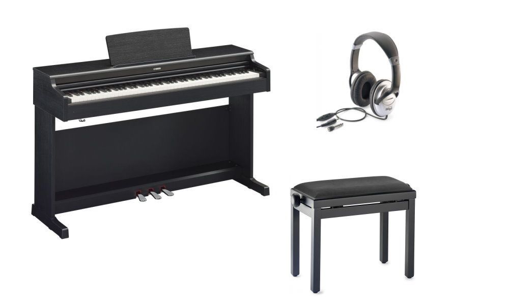Yamaha ARIUS YDP-164B Set Digitalpiano mit Klavierbank und Kopfhörer