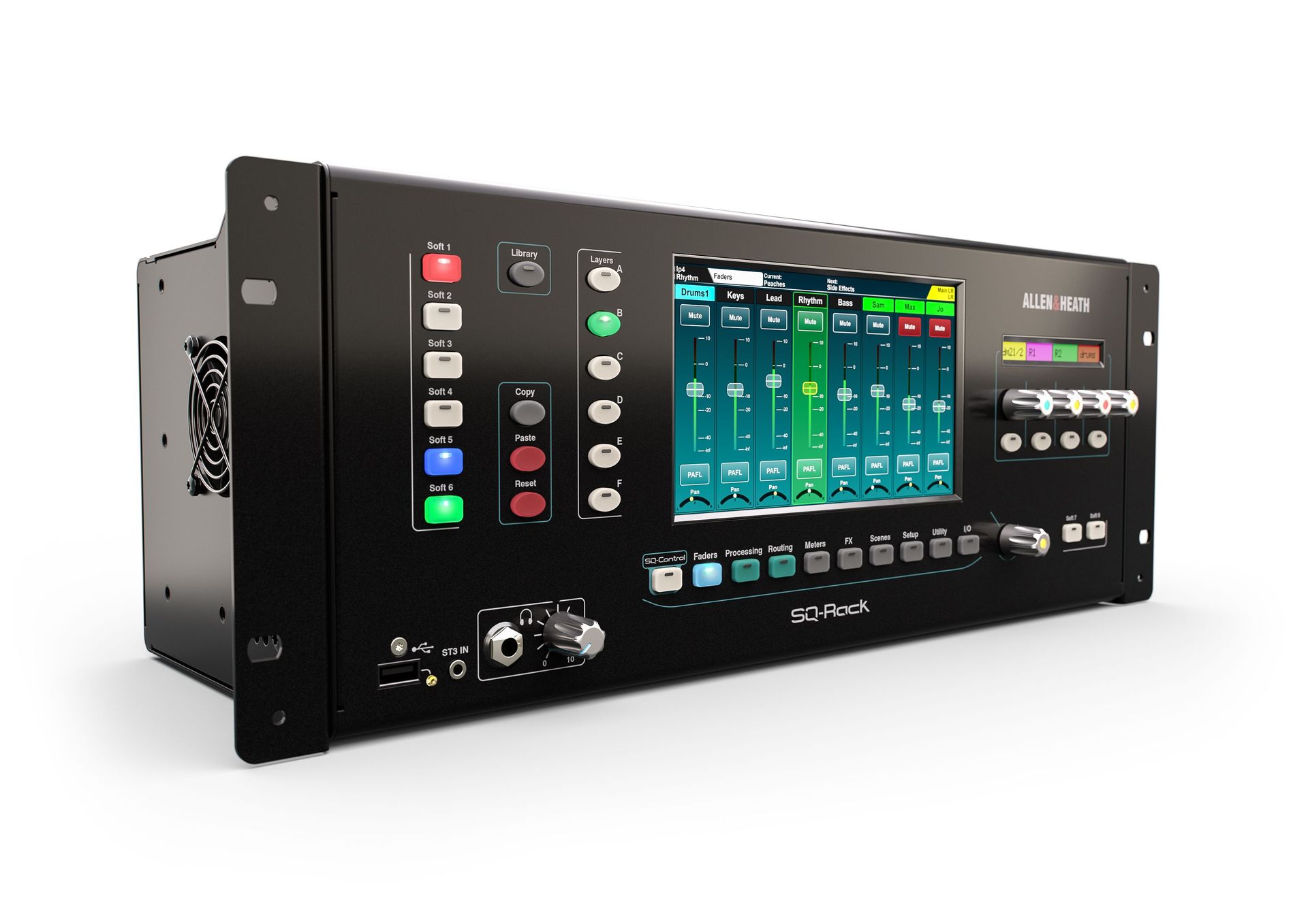 Allen & Heath SQ Rack 48-Kanal Digitalmixer für Live, Studio und Installation