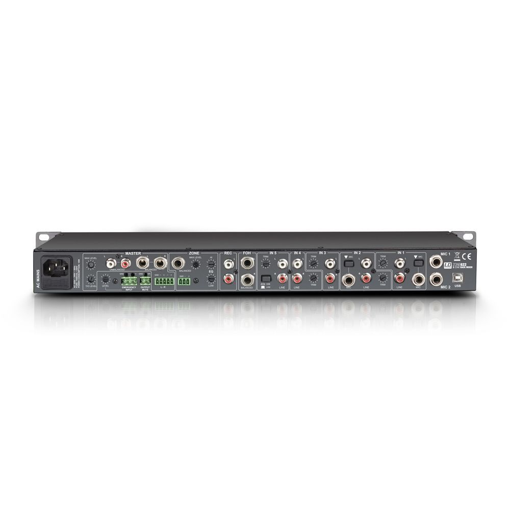 LD Systems ZONE 622 - 19" 2-Zonen Mixer 1HE