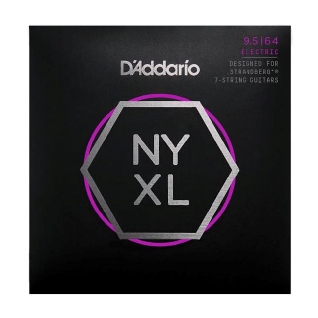 NYXL09564SB Nickel Wound, 7-String, Custom Light, High-Carbon-Stahllegierung