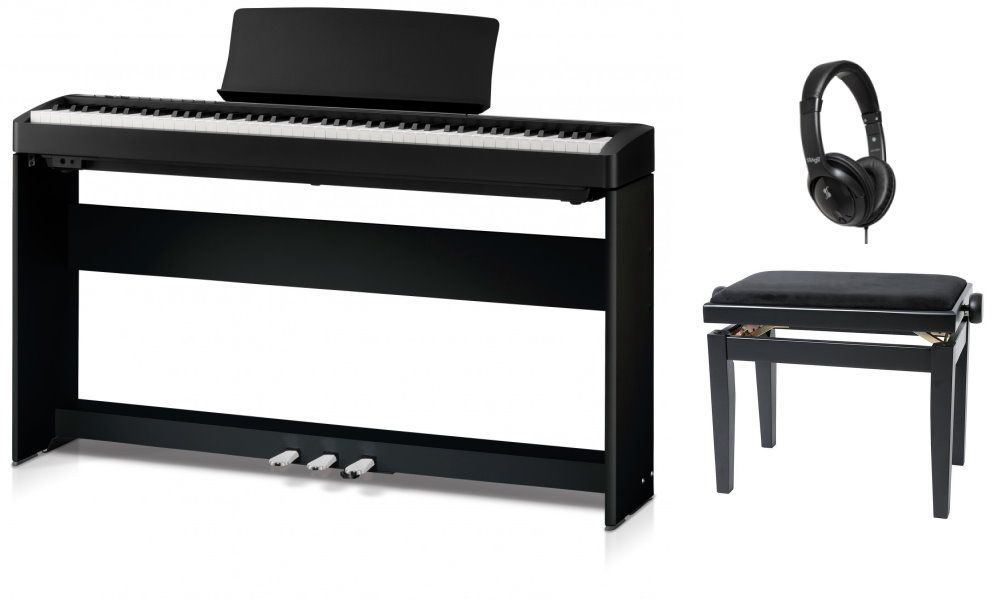 KAWAI ES-120B Home-Set schwarz +  HML2B ,Pedal F351B, Klavierbank, Kopfhörer