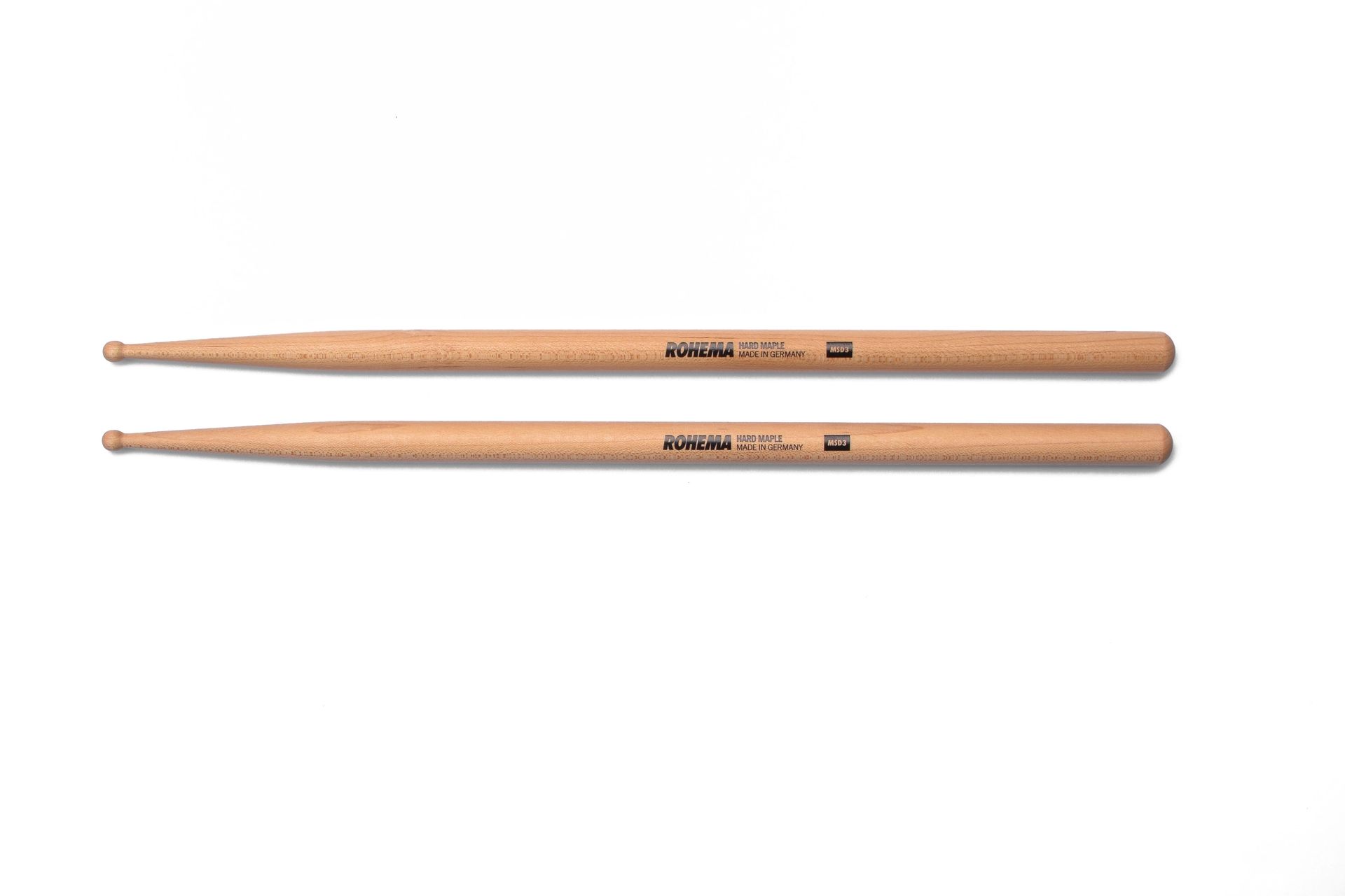 Rohema Maple MSD3 Rounded Tip Maple Drumsticks 610001