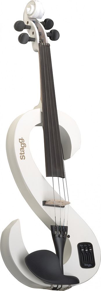 Stagg E-Violine EVN 4/4 WH Farbe weiß incl. Etui, Bogen, Kopfhörer, ... Stagg E-Violine EVN 4/4 WH Farbe weiß incl. Etui, Bogen, Kopfhörer, ...