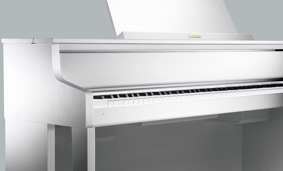 Casio GP-310 WE Bechstein Digitalpiano, Hybrid-Hammermechanik und Holztastatur