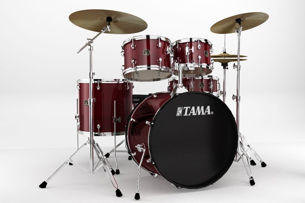 TAMA Rhythm Mate RM50YH6-RDS red stream + Meinl BCS Cymbalset