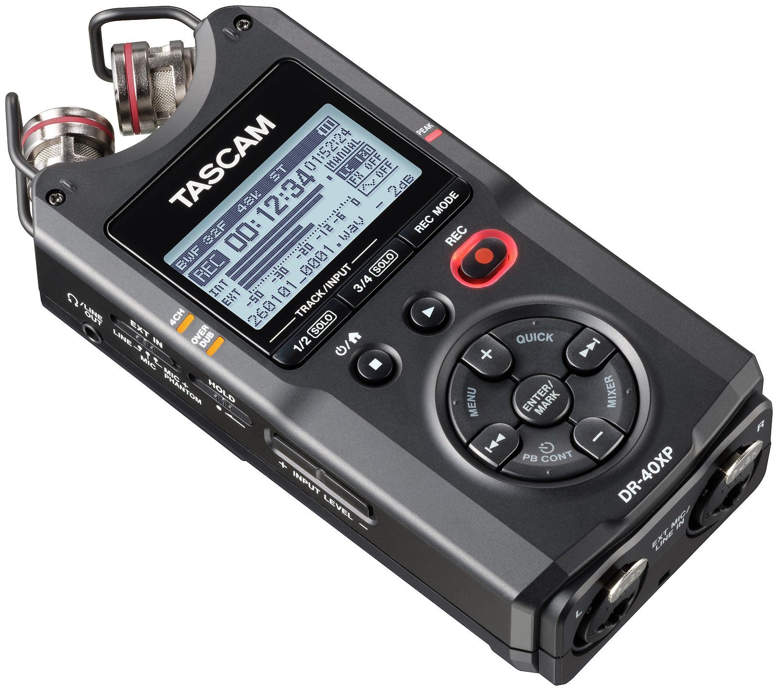 Tascam DR-40XP  tragbarer Digitalrecorder und USB-Audiointerface_00055076_