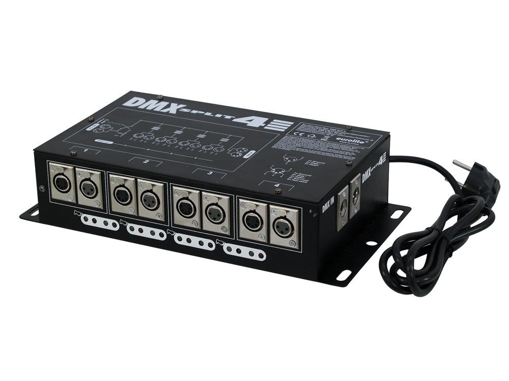 EUROLITE DMX Split 4  Splitter auf 4 galvanisch getrennte Ausgänge_00029478_