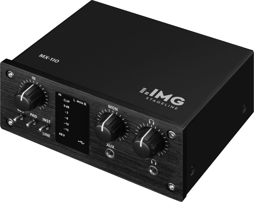 IMG Stage Line MX 1IO USB Audio Interface 1 Kanal USB Recording Interface NEU  - Onlineshop Musikhaus Markstein