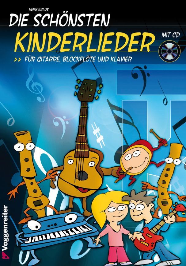 Noten Die schönsten Kinderlieder Herb Kraus incl. CD Voggenreiter 0844-1