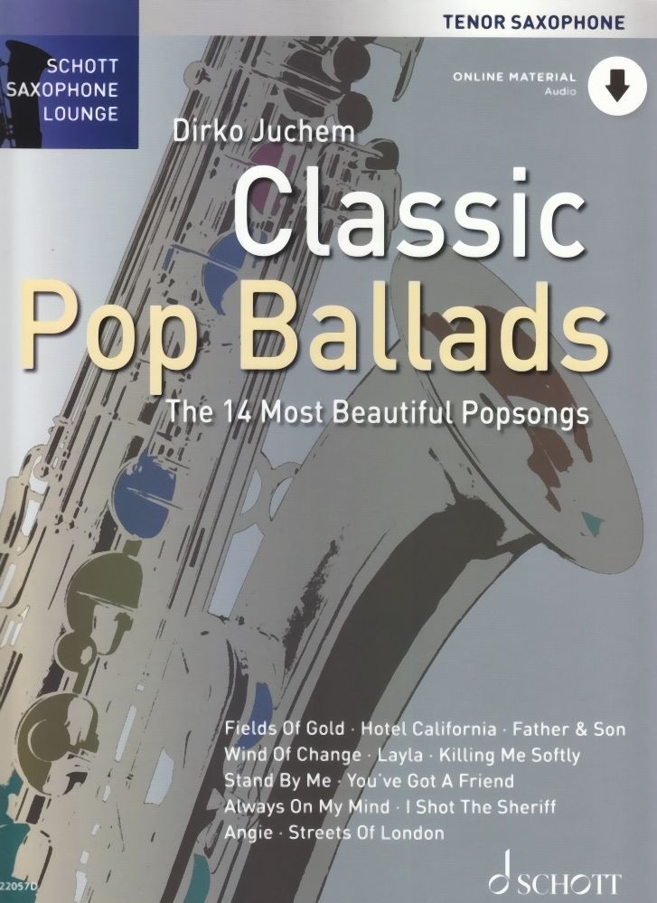 Noten 14 unsterbliche Classic Pop Ballads Tenorsaxophon - download MP3 ED 22057D