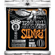 Ernie Ball EB-3115 E-Gitarren Saiten,Coated Slinky Titanium .010-.052