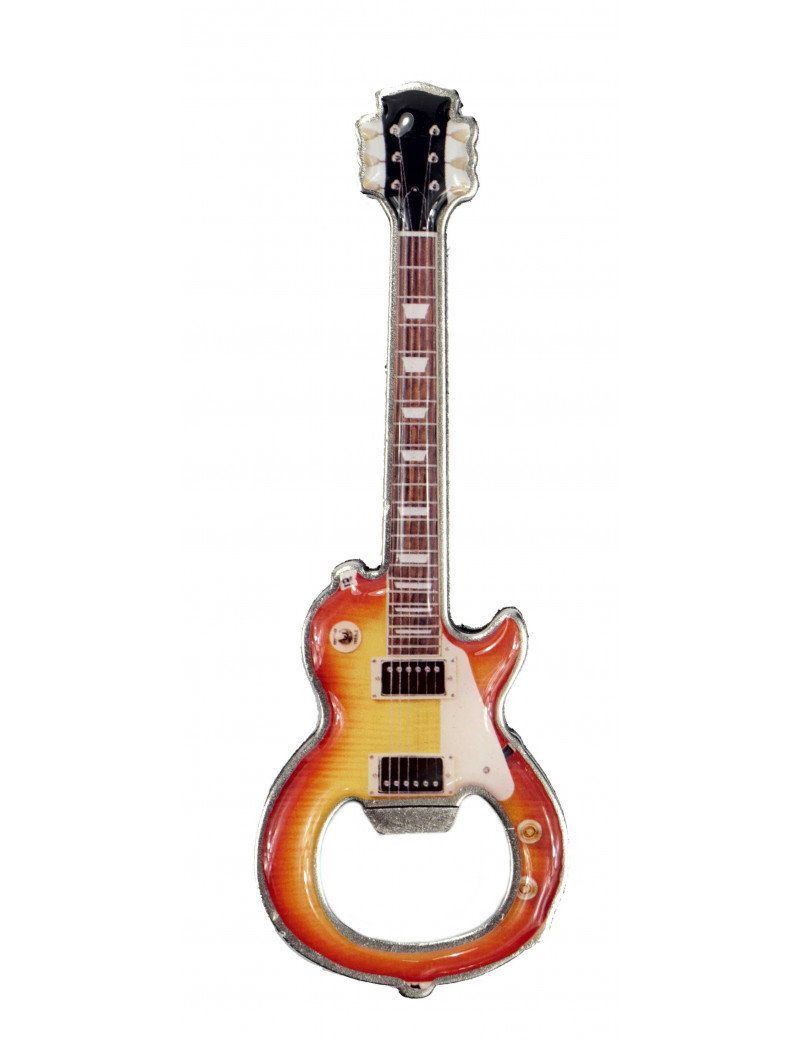 Flaschenöffner E-Gitarre ca. 12 cm - farbig & magnetisch
