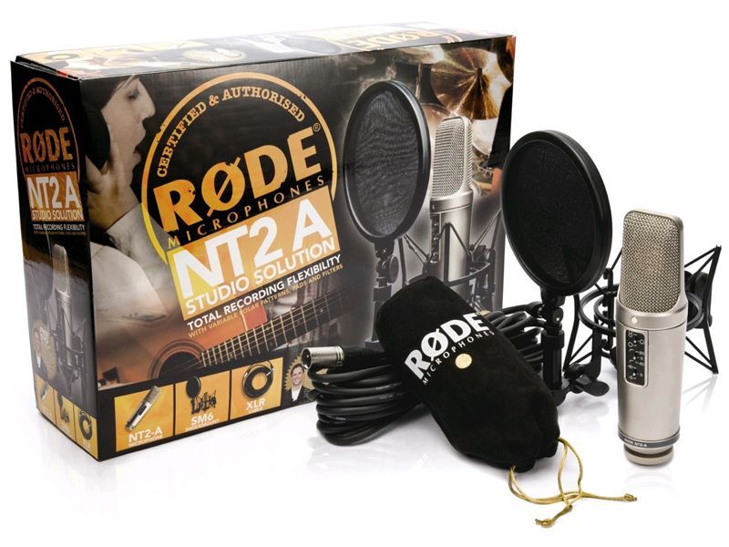 RODE NT2-A Studio Solution Set Studio Mikrofon, Studiomikrofon mit Spinne, Kabel
