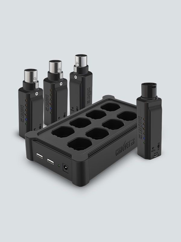 Chauvet D-Fi XLR Pack Komplett SET für kabelloses DMX-Kommunikation_00052426_
