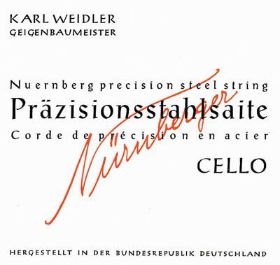 Karl Weidler Cello 3/4 A Saite Stahl mittel